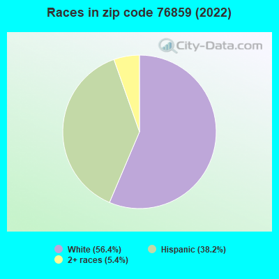 Races in zip code 76859 (2022)