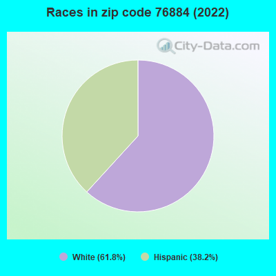 Races in zip code 76884 (2022)