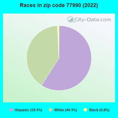 Races in zip code 77990 (2022)