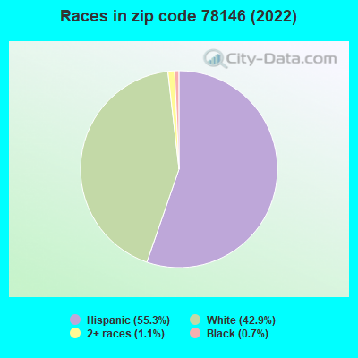 Races in zip code 78146 (2022)