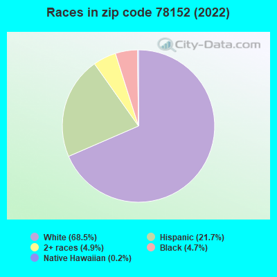 Races in zip code 78152 (2022)