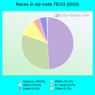 Races in zip code 78253 (2022)