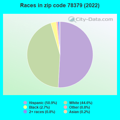 Races in zip code 78379 (2022)