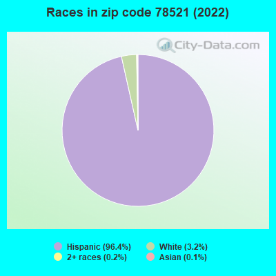 Races in zip code 78521 (2022)