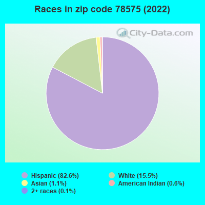 Races in zip code 78575 (2022)