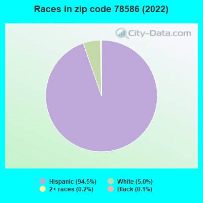Races in zip code 78586 (2022)