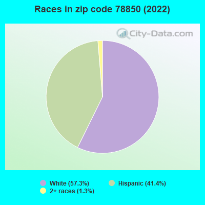 Races in zip code 78850 (2022)