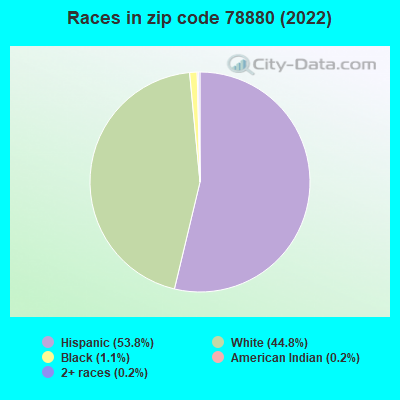 Races in zip code 78880 (2022)