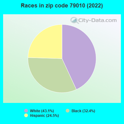 Races in zip code 79010 (2022)