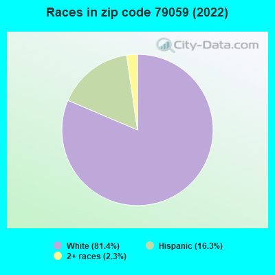 Races in zip code 79059 (2022)