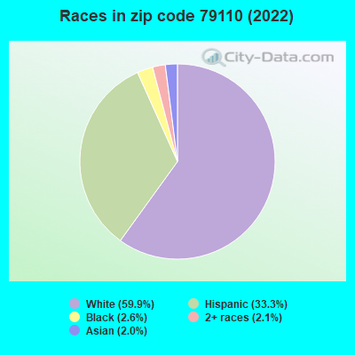 Races in zip code 79110 (2022)