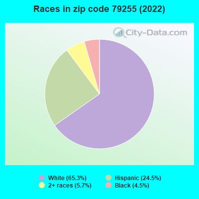 Races in zip code 79255 (2022)