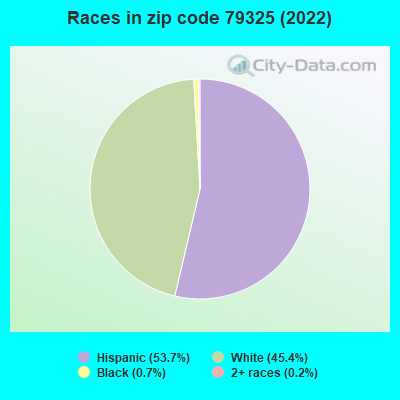 Races in zip code 79325 (2022)