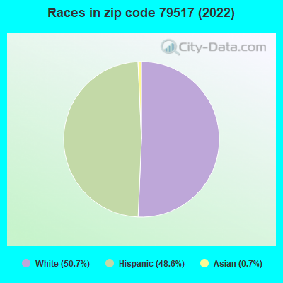 Races in zip code 79517 (2022)