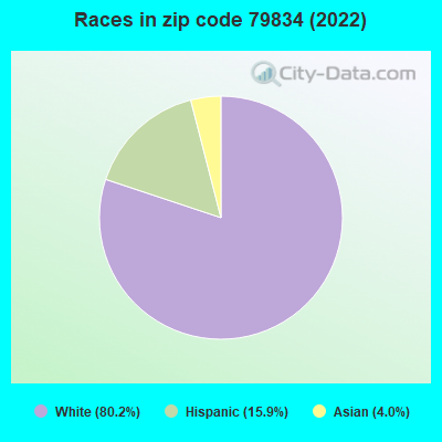 Races in zip code 79834 (2022)