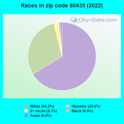 Races in zip code 80435 (2022)