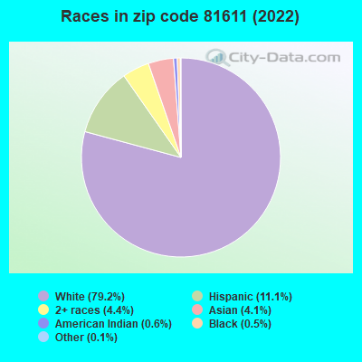 Races in zip code 81611 (2022)