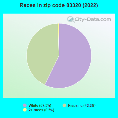 Races in zip code 83320 (2022)