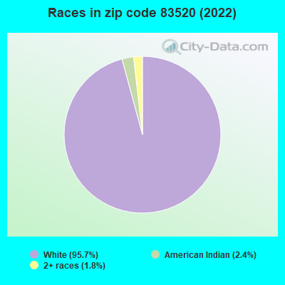 Races in zip code 83520 (2022)