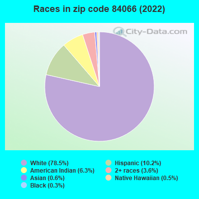 Races in zip code 84066 (2022)