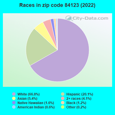 Races in zip code 84123 (2022)
