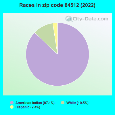 Races in zip code 84512 (2022)