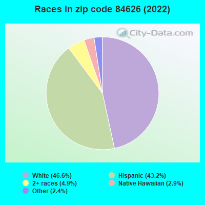 Races in zip code 84626 (2022)