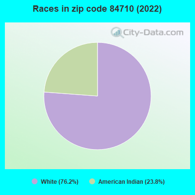 Races in zip code 84710 (2022)