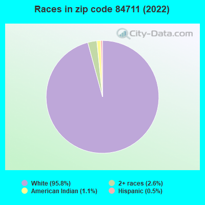 Races in zip code 84711 (2022)