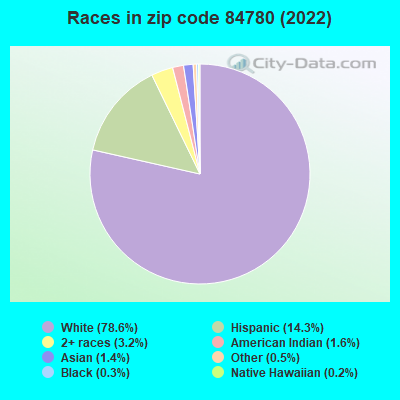 Races in zip code 84780 (2022)