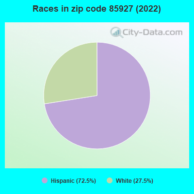 Races in zip code 85927 (2022)
