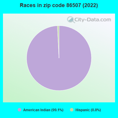 Races in zip code 86507 (2022)