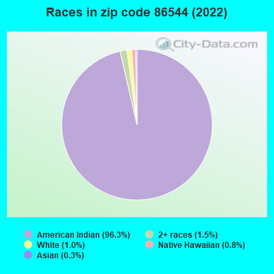 Races in zip code 86544 (2022)
