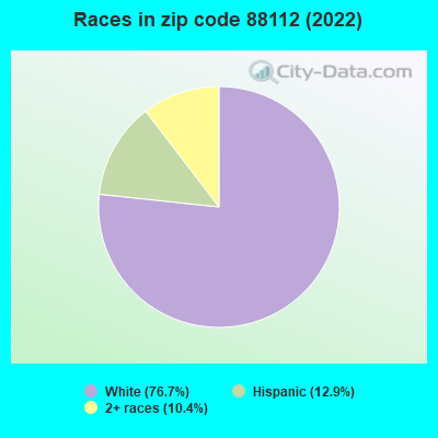 Races in zip code 88112 (2022)