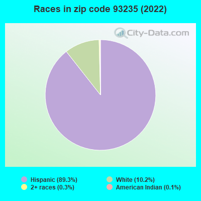 Races in zip code 93235 (2022)