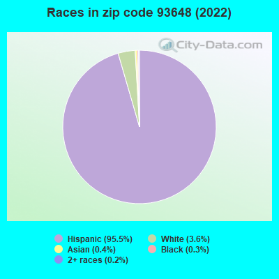 Races in zip code 93648 (2022)
