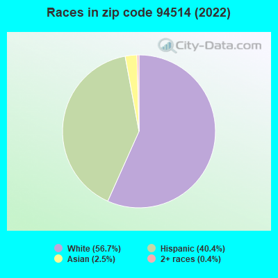 Races in zip code 94514 (2022)