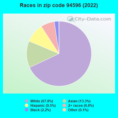 Races in zip code 94596 (2022)