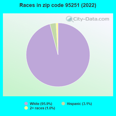 Races in zip code 95251 (2022)