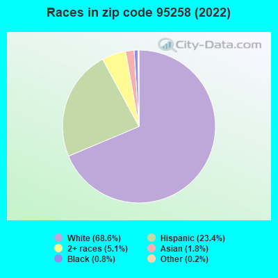 Races in zip code 95258 (2022)