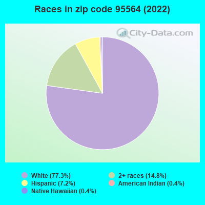 Races in zip code 95564 (2022)