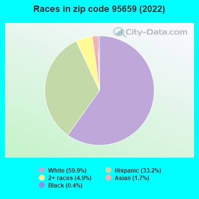 Races in zip code 95659 (2022)