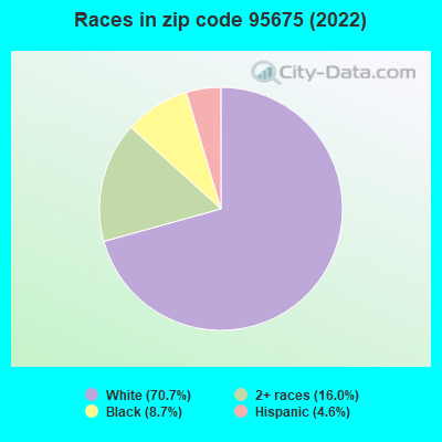 Races in zip code 95675 (2022)