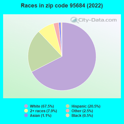 Races in zip code 95684 (2022)