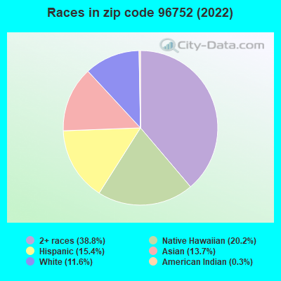 Races in zip code 96752 (2022)