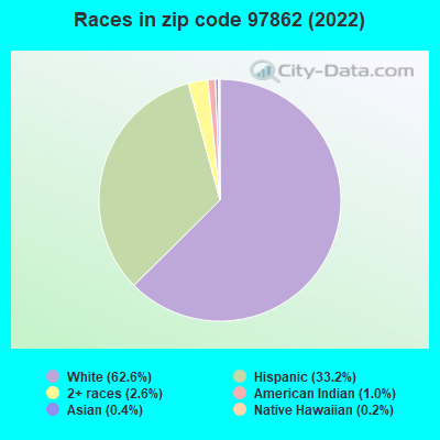 Races in zip code 97862 (2022)