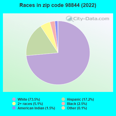 Races in zip code 98844 (2022)