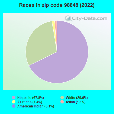 Races in zip code 98848 (2022)