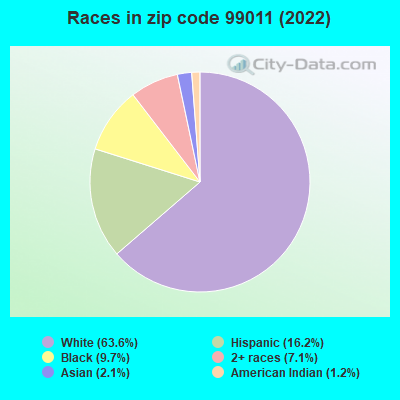 Races in zip code 99011 (2022)