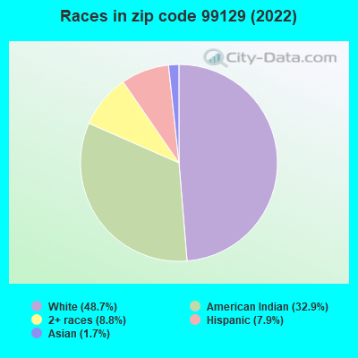 Races in zip code 99129 (2022)